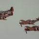 A flight of P-51s at an Andrews AFB open house.