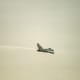 A MiG-15 over Andrews AFB, MD, May 1997.
