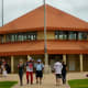Closeup photo of concession stand & restrooms in baseball area in Cullen Park