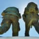 Back view of the soldiers