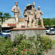 View of one of the two monuments