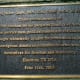 Dedication plaque