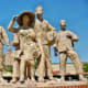 Photo details of memorial taken from different angles