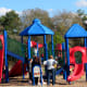 Playground equipment in Cypress Park
