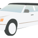 Wedding clip art: white stretch limousine