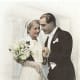 This vintage couple photo could be used to create unique bridal shower favors