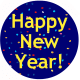 Happy New Year circle