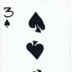 3 of spades playing cards clip art