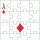 ace of diamonds with puzzle effect