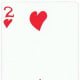 2 of hearts free playing cards clip art