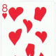 8 of hearts with stretched effect