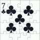 7 of clubs clip art
