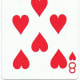 8 of hearts playing cards clip art