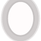 Wedding scrapbook embellishments: oval plain picture frame