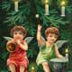 Two vintage Christmas angels