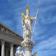 This statue at the Austrian Parliament is similar to that inside the Nashville Parthenon.