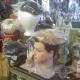 Some vintage hats on display at Hubbard, Ohio shop - many were never worn.