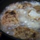 Fry steak in about 1/2" vegetable oil.
