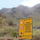 Road sign warning