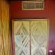 Broom closet made from scrap bamboo