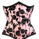 PInk Floral Underbust Corset