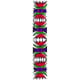 The ribbon-like Wstega (FSTENG-gah) design has eight repeats and comes from the Rawa and Opoczno regions of Poland. This design may be in a single color or multicolored (such as this example).