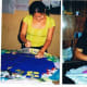 Women at the cooperative working on their arpilleras.