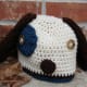 Puppy hat with doggy ears for ear flaps