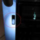 Microwave oven slot. See the clip inside the slot. This is what holds the pin in place.