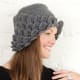 One of the eight patterns found in Crocodile Stitch Fashions, such a pretty hat!