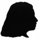 Student drawing/silhouette of her friend Rachael.