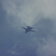 An F-14 flying inverted.