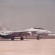 An F-14 taxis after a demonstration at Andrews AFB.