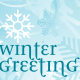 Winter clip art: winter greetings