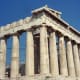 The Parthenon, temple of Athena, looking a little worse for wear: The Acropolis of Athens