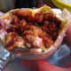 Bean and meat burrito