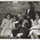 Pierre Berton and family reading The Secret World of Og in 1961