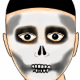 Use a fine brush to paint on the teeth