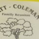 A family tree was displayed with extensions of various branches for the continuous growth of the Platt/Coleman family.