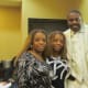 My twin sister and I pose with Tony Platt, my oldest deceased sister's grandson. Our oldest sister that is living Janie, joins in the photo.