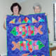 Batik quilt named Squishy Fishy Quilt