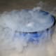 Non-metals have very low melting and boiling points. This sample of dry ice (carbon)is subliming - changing from solid to gas without becoming a liquid - at room temperature.