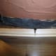Skirting board with V cut in back ready to fix and bend around curved wall
