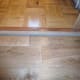 Door Step from landing to bathroom made from plywood