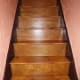 Stairs oak varnished