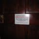 Sign on office door