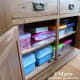 The bottom of the craft buffet holds a huge amount of craft tools, equipment, embellishments and fabrics.