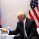 Presidents Trump and Putin.