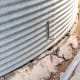 The water sheds away from the interior, and while some hardware was rusty, the bin as a whole was a success.