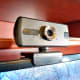 Webcam clipped to monitor